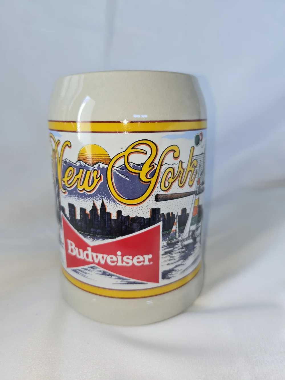 Budweiser New York 1992 Beer Stein Mug West Germany Limited Edition Promo Item